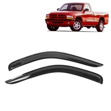 Dodge Dakota Regular Cab Tape-on Window Visors 1997-2004 Fits Exterior Trim picture