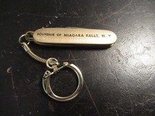 Niagara Falls Vintage Colonial USA Pocket Knife Key Ring Travel Souvenir picture