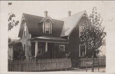 Victorian-style house RPPC Exterior Picket Fence Postcard picture