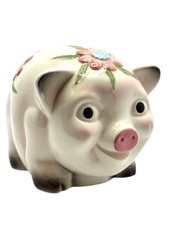 🐷 Vintage Piggy Bank Anthropomorphic| Ceramic Folk Art Collectible 🎨✨ picture
