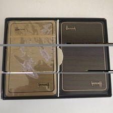 Vtg Harrods 2 Deck Playing Cards Pre-owned Original Box picture