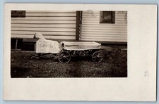 c1910's Hade & Carison Store Delivery Wagon Prop Baby Shower RPPC Photo Postcard picture