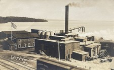 c1915 Lake View ME American Thread Company Mill On Schoodic Lake RPPC Postcard picture