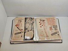 65+ Vintage 1940s-50s Pin-Up Art Calendar Pages Esquire Al Moore Scrapbook picture