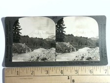 Mt Rainier Paradise River Stereoview Keystone View Co. Washington State National picture