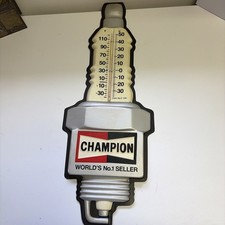 Vintage Champion Spark Plug Thermometer World's No.1 Seller Original Plastic 3D picture