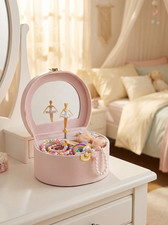 VLANDO Musical Jewelry Box for Girls - Valentines Day Gifts for Daughter Kids picture