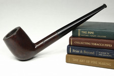 RARE UNSMOKED BBB ULTONIA BILLIARD VINTAGE ENGLISH BRIAR PIPE EARLY 1900s picture