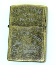 USN USS Caddo Parish Phu Bai 1967 Vietnam No Zippo Lighter Z-18 picture