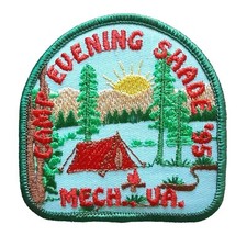 Vintage Girl Scout 1995 Camp Evening Shade Mechansville Va Badge Patch New picture