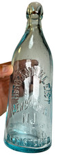 Antique c1890 Hermann Kleist New Brunswick NJ New Jersey Blob Top Blobtop Bottle picture