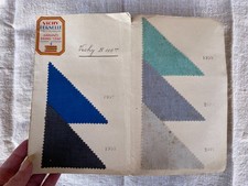 Rare 1930s Antique French Tailors Seamstress Fabric Sample Book Pernelle Vichy picture