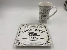 222 Fifth Ceramic Dr. Howl & Sons 8in Square Plate & Mug Set For 1 AA01B03027 picture