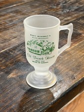 Mary Mahoney's Old French House Biloxi Mississippi Footed Frosted Glass Mug picture
