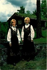Valdres district, Norway, Valdres Folk Museum, Fagernes, Normann, Postcard picture