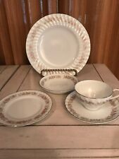 DANSICO China TEAHOUSE ROSE 5 pc Set DINNER & BREAD PLATE FRUIT BOWL CUP SAUCER picture