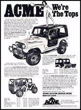 1983 ACME Top Jeep CJ Vintage Advertisement Print Art Car Ad J63 picture