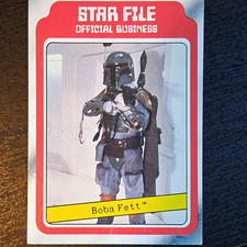 1980 Topps Star Wars Star File Empire Strikes Back Boba Fett #11 Card picture