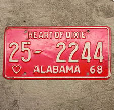 Vintage 1968 Alabama 