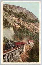Willey Brook Bridge Crawford Notch White Mountains NH Postcard BB385 picture