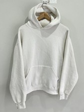 Vintage Russell Athletic Blank Hoodie Sweater white picture