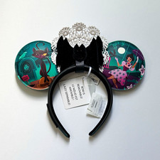 Disney Club 33 x Loungefly Haunted Mansion 55th Glow Minnie Ears Headband picture