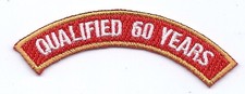 Holland Club Qualified 60 Years - Patch Rocker BC Patch Cat No C6995-60 picture