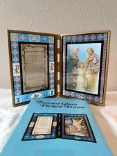 Stained Glass Picture Frame With Prayer To The Holy Family. picture