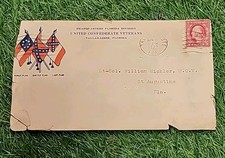 1922 United Confederate Veterans Florida Division Patriotic Cover Envelope –... picture