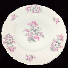 VINTAGE Aberdeen China Dish Set 6 Plates Ruffled Floral 8”D Dish Set picture