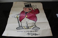 Vintage 1972 Fritos Wall Poster W.C. Fritos Greetings My Little Chip-A-Dees picture