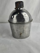 WWII WW2 US Military Steel Canteen Dated 1945 S.M. CO. picture