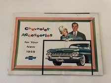 Original 1959 Chevrolet Accessories Sales Brochure Booklet picture