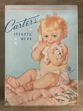 Vtg 1950's Carters Infants Wear Empty Box -  Excellent Condition picture