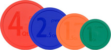 Pyrex Bundle - 4 Items: 322-PC Green, 323-PC Orange, 325-PC Blue, 326-PC Red Lid picture