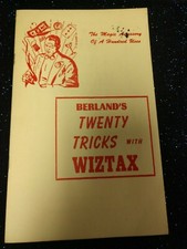 Berland's Twenty Tricks with Wiztax Booklet (Wax) Magic with Adhesive Wax picture