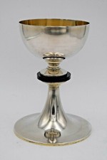 Nice Antique Chalice - All French Silver - Hand Made  (CU791) picture