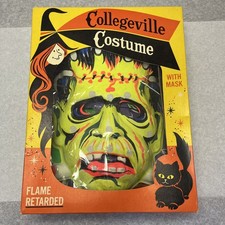 Vintage Collegeville Costumes Frankenstein Halloween costume W/box Large 3270 picture