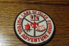 BOY SCOUT PATCH  LAKE OF ISLES PATROL ADVENTURE AWARD NOS picture