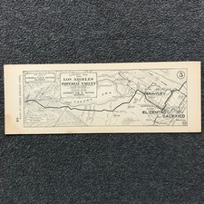c1915 AAA SoCal Strip Map Los Angeles to Imperial Valley Salton Sea Route #64 P5 picture