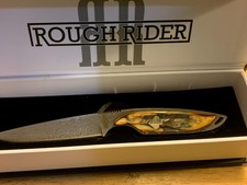 Rough Rider Cinnamon Bone Damascus 6 3/4