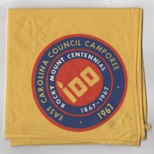 1967 Rocky Mount Centennial East Carolina Council Camporee Neckerchief [NC-4157] picture