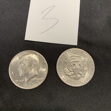 Split Coin Magic . Real Kennedy Half Split Coin . picture