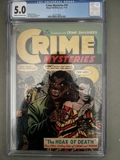Crime Mysteries #10 CGC 5.0 Classic Werewolf Cover PCH Golden Age Pre Code picture