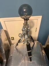 RH Restoration Hardware Royal Marine Tri-Pod Table lamp - Pair - Wood & Iron picture