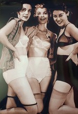 112(7)*Vintage Pin Up Girls photo black - white picture