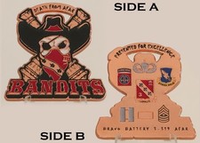 Bravo Battery 3-319 AFAR Bandits Death From Afar Challenge Coin  3#B picture