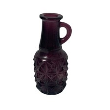 Purple Amethyst Pressed Glass Mini 3 3/4