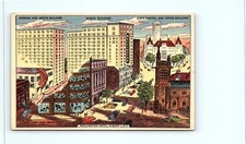 postcard Wellington hotel Albany, N.Y. Garage-south building- State Capital 0328 picture