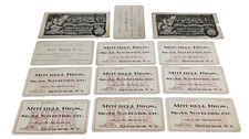 Rare 1920's Metal Mitchell Bros Newburgh NY Advertising Signs Art Calling Cards picture